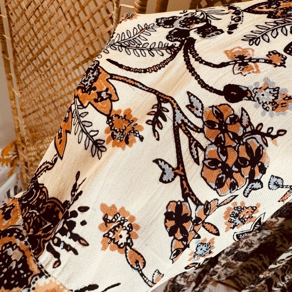 Free People Play it Cool Ivory / Cream Boho Kimono - Picture 11 of 14